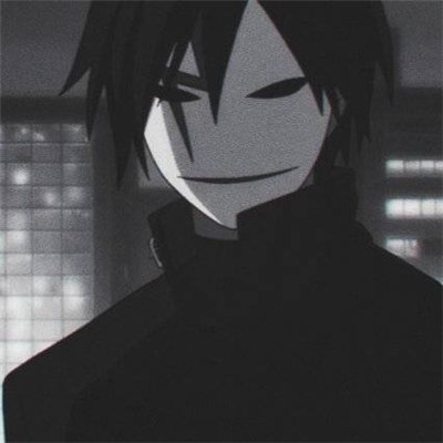 微信非主流黑白男生漫头