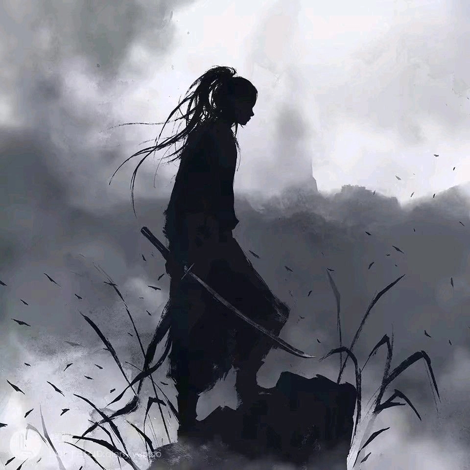 微信非主流黑白男生漫头