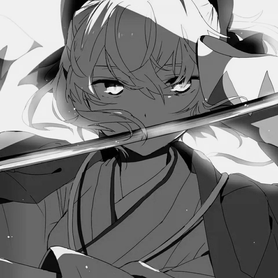 微信非主流黑白男生漫头