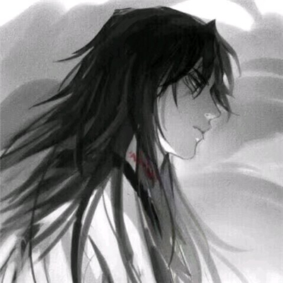 微信非主流黑白男生漫头