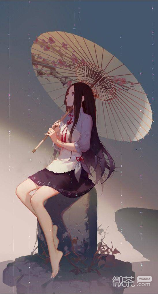 微信唯美好看简洁二次元杂图图片