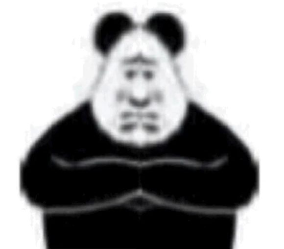 微信可爱逗比熊猫头斗图表情包