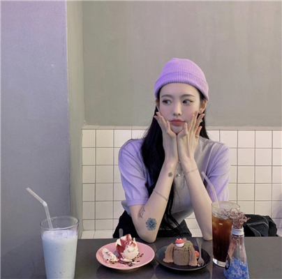 微信清新唯美新清纯女头