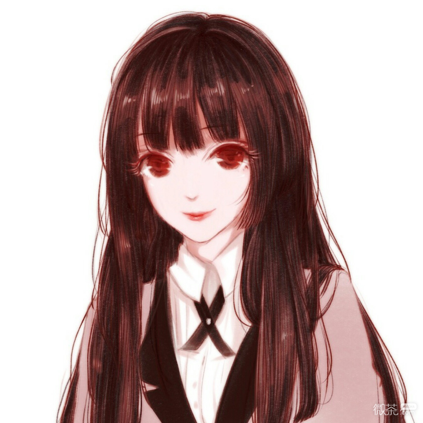 微信清新好看二次元女头