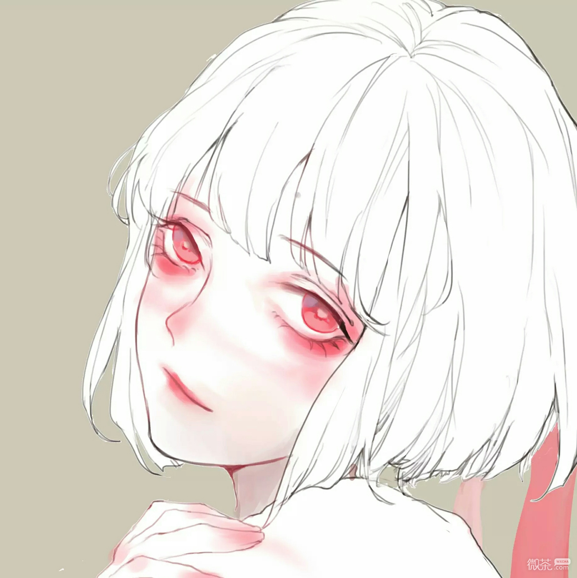微信清新好看二次元女头