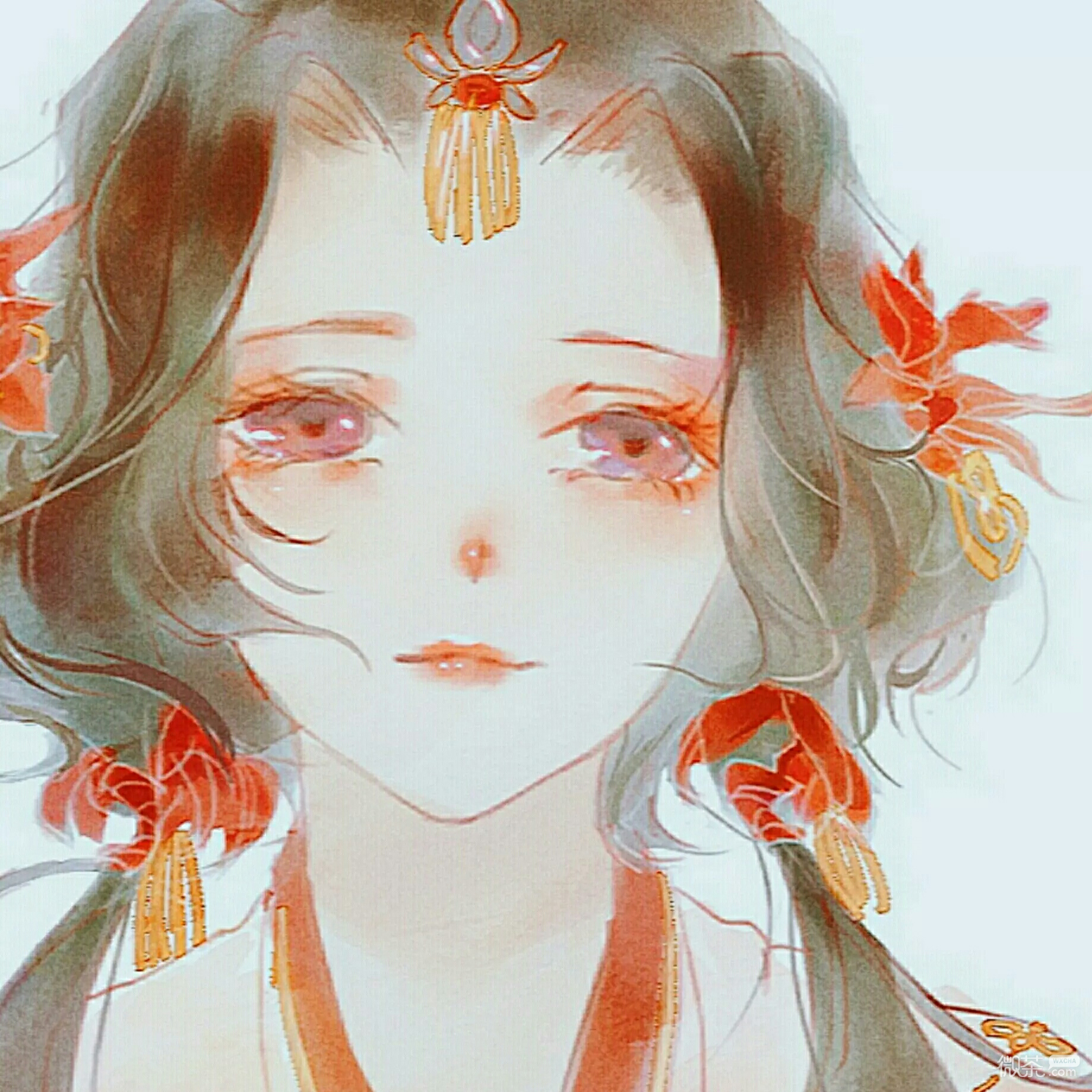 微信清新好看二次元女头