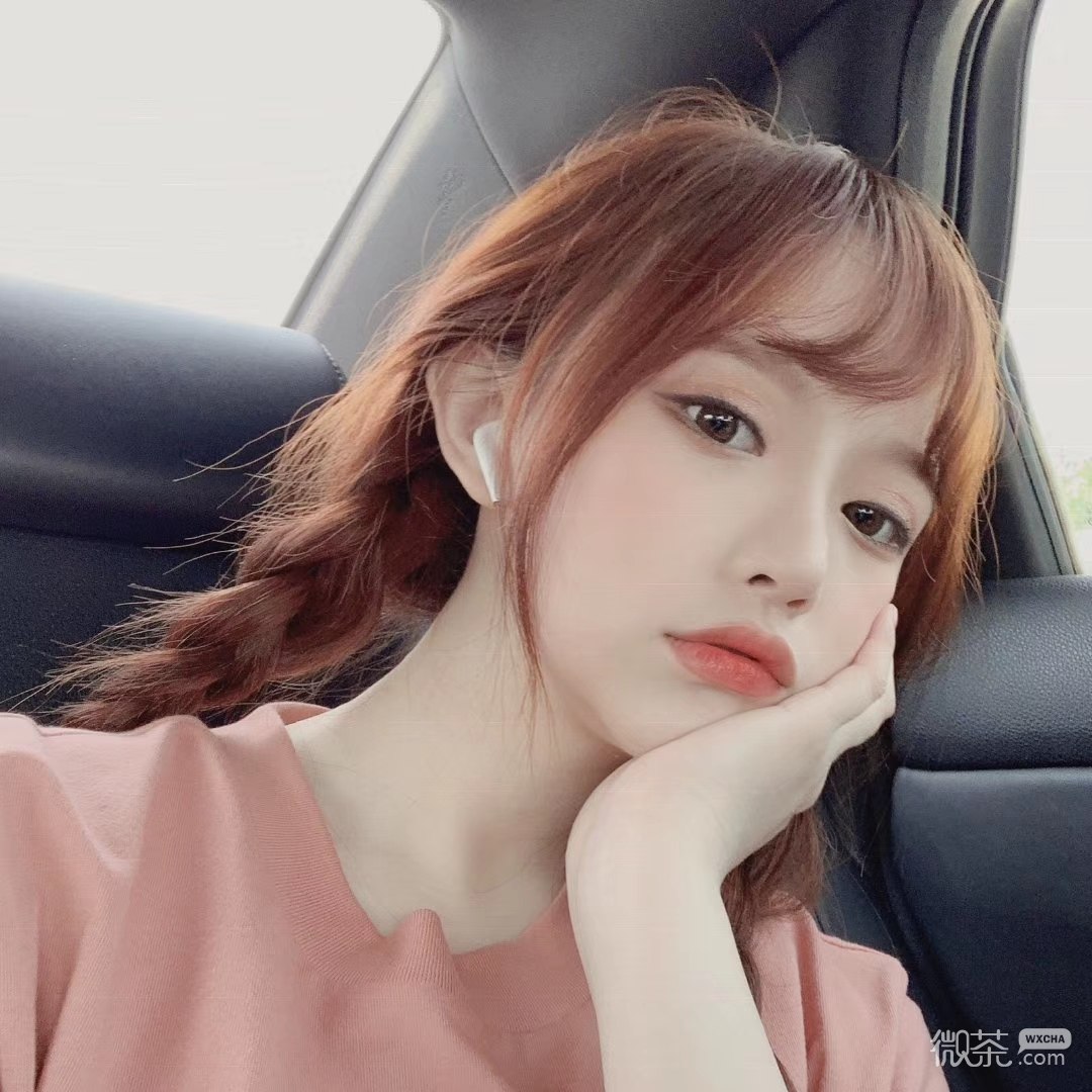 微信唯美气质粉嫩阳光女头
