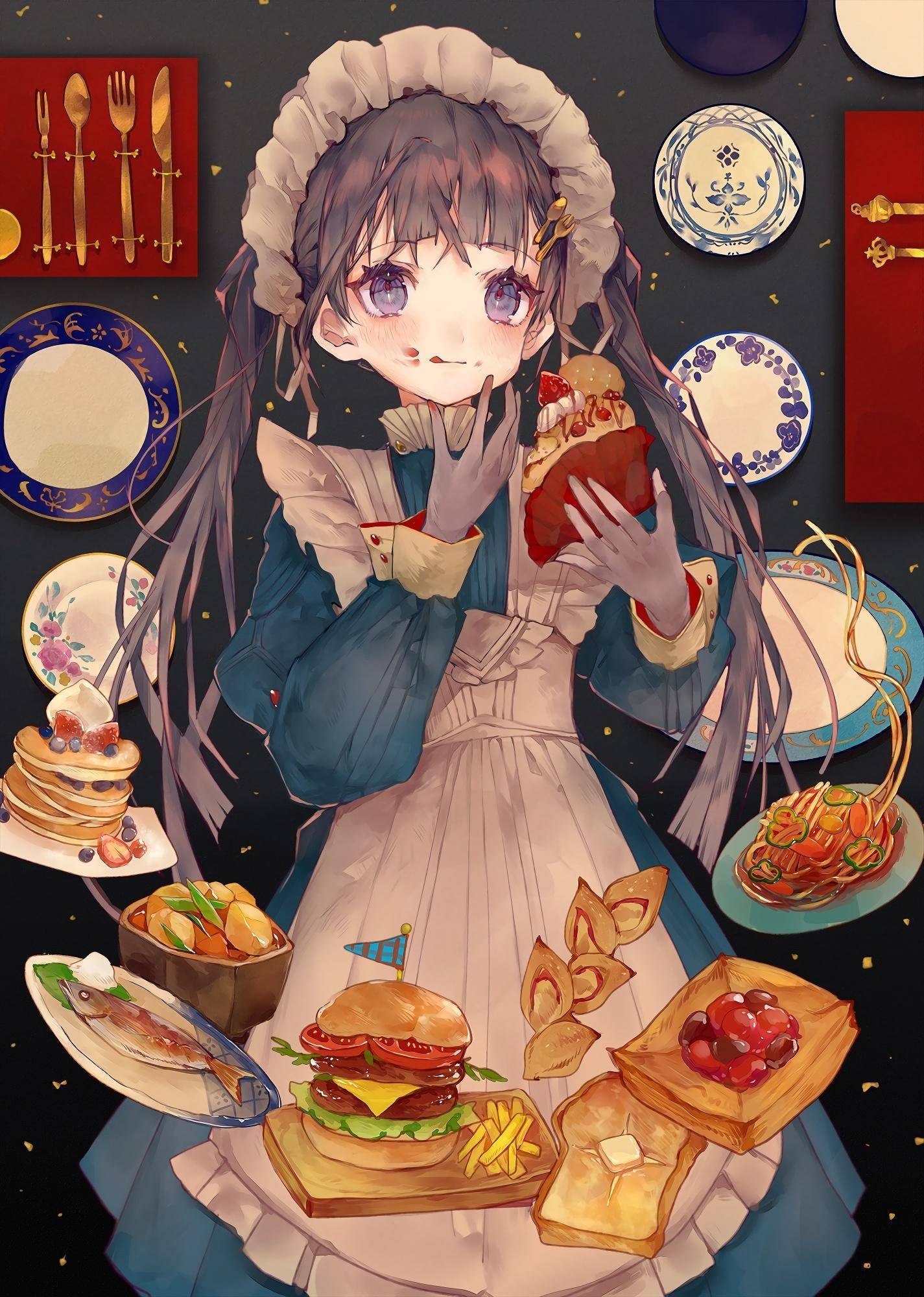 唯美好看二次元人物微信图片