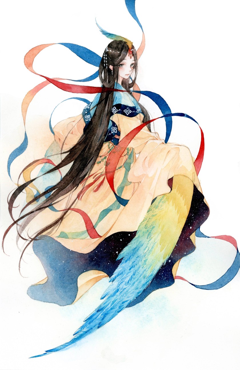 唯美好看二次元人物微信图片