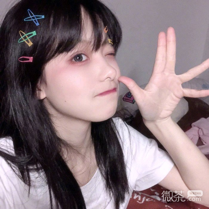 微信清新唯美文艺女头