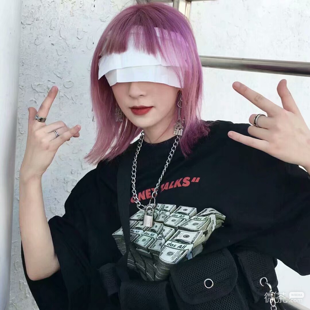 微信粉嫩清新好看女头