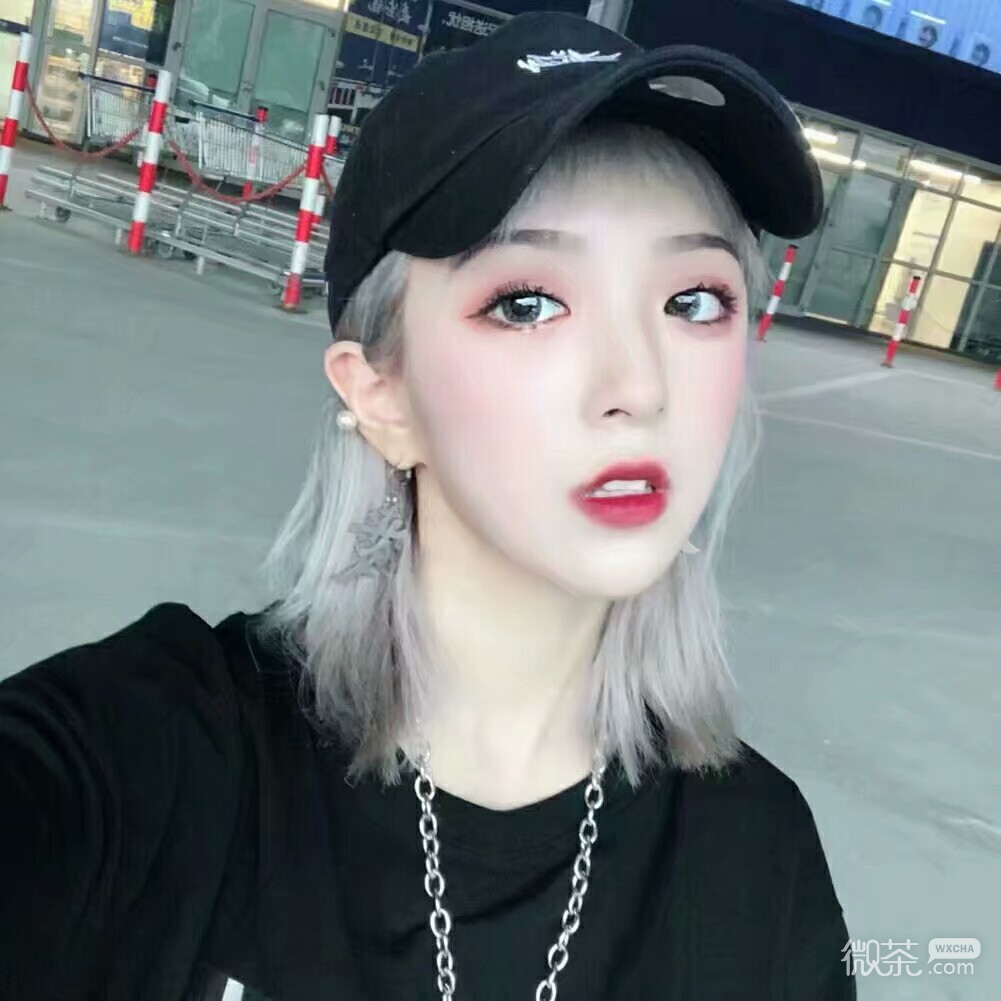 微信粉嫩清新好看女头