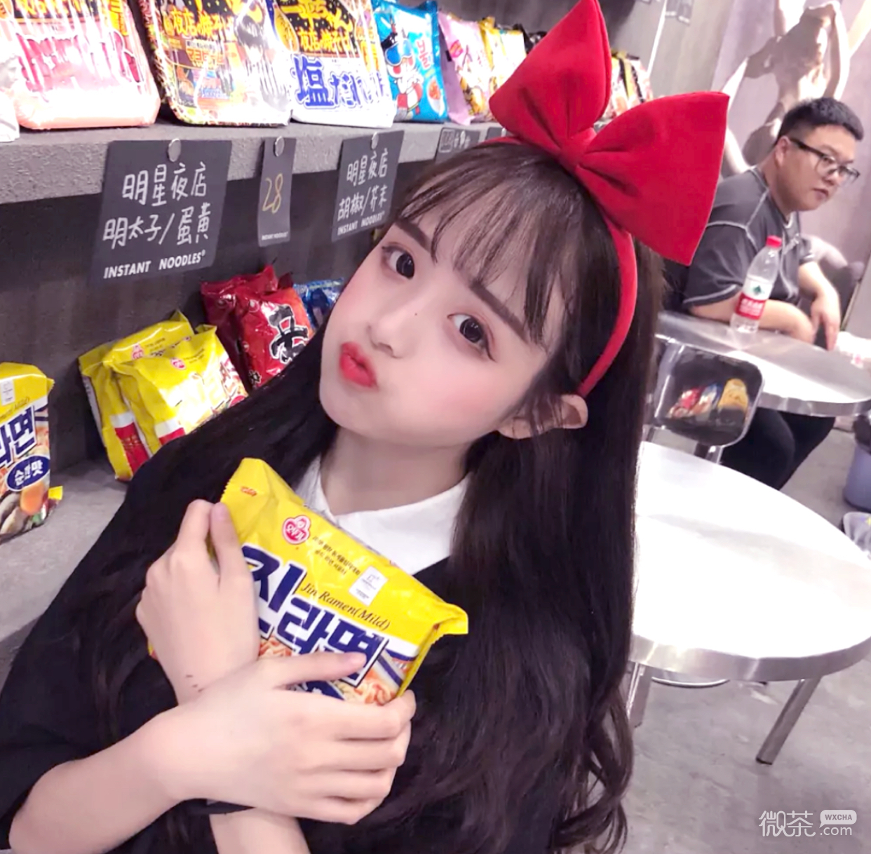 微信粉嫩清新好看女头