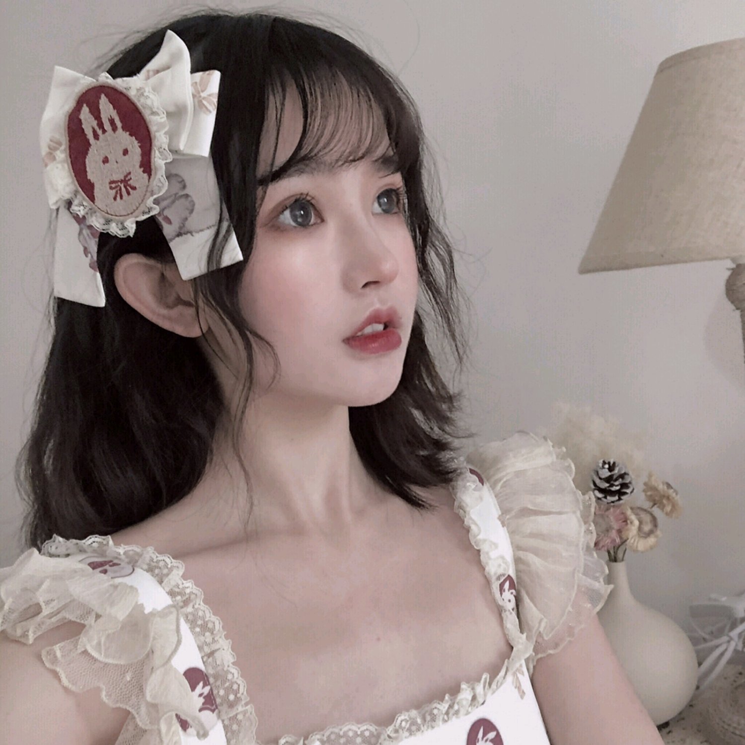 微信粉嫩清纯好看可爱女头