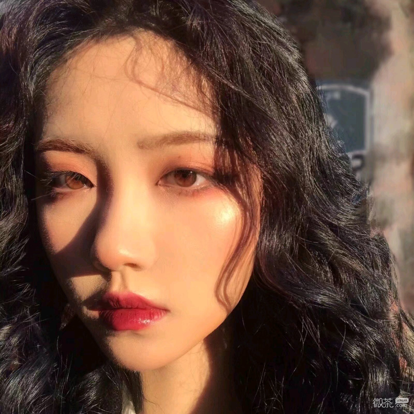 微信小清新清纯文艺女头
