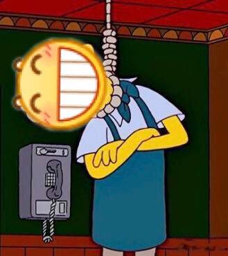 龇牙咧嘴黄脸微信表情包