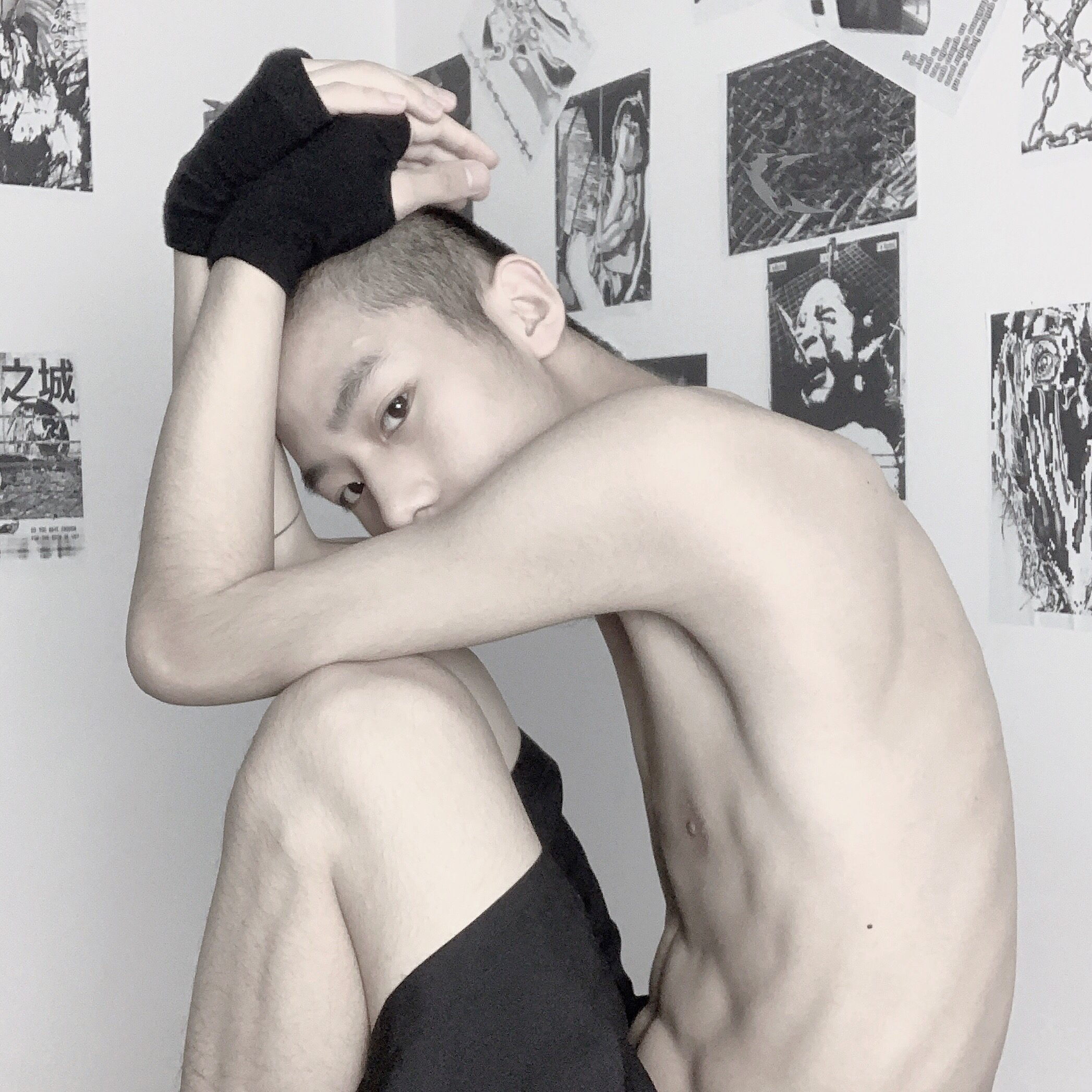 微信冷酷气质迷人男头