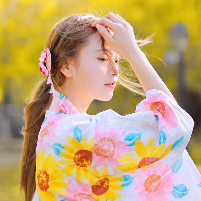 微信清新森系阳光女头