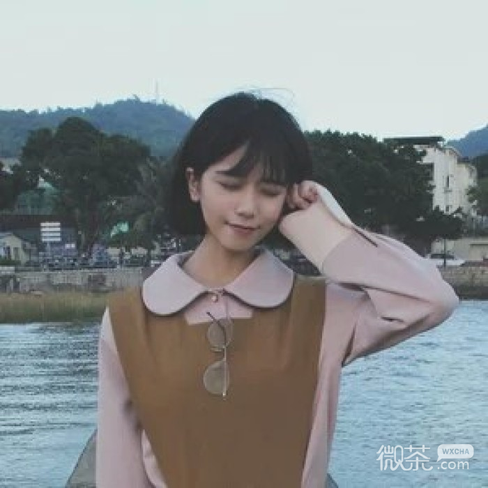 微信清新森系阳光女头
