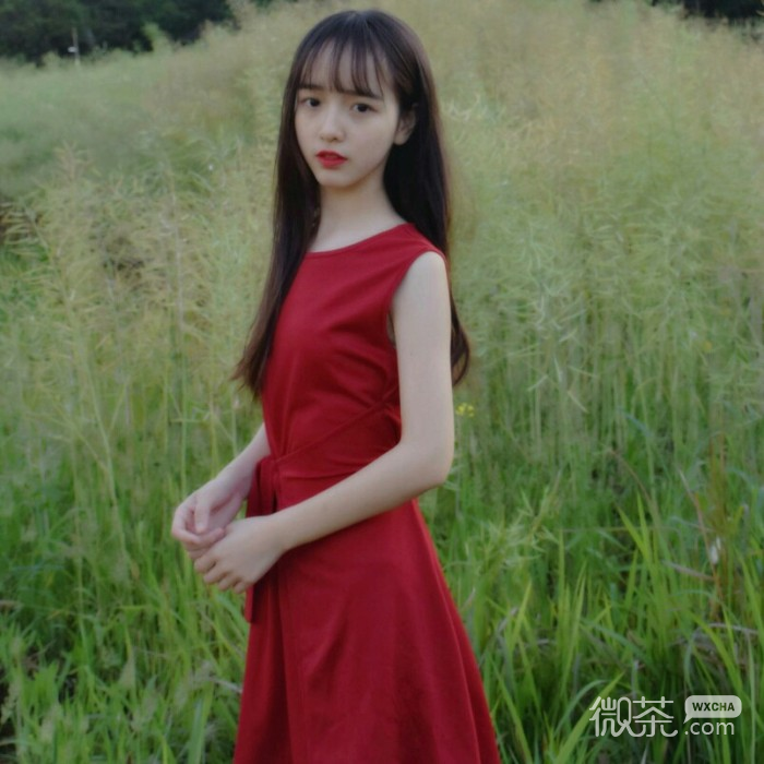 微信小清新阳光迷人女头