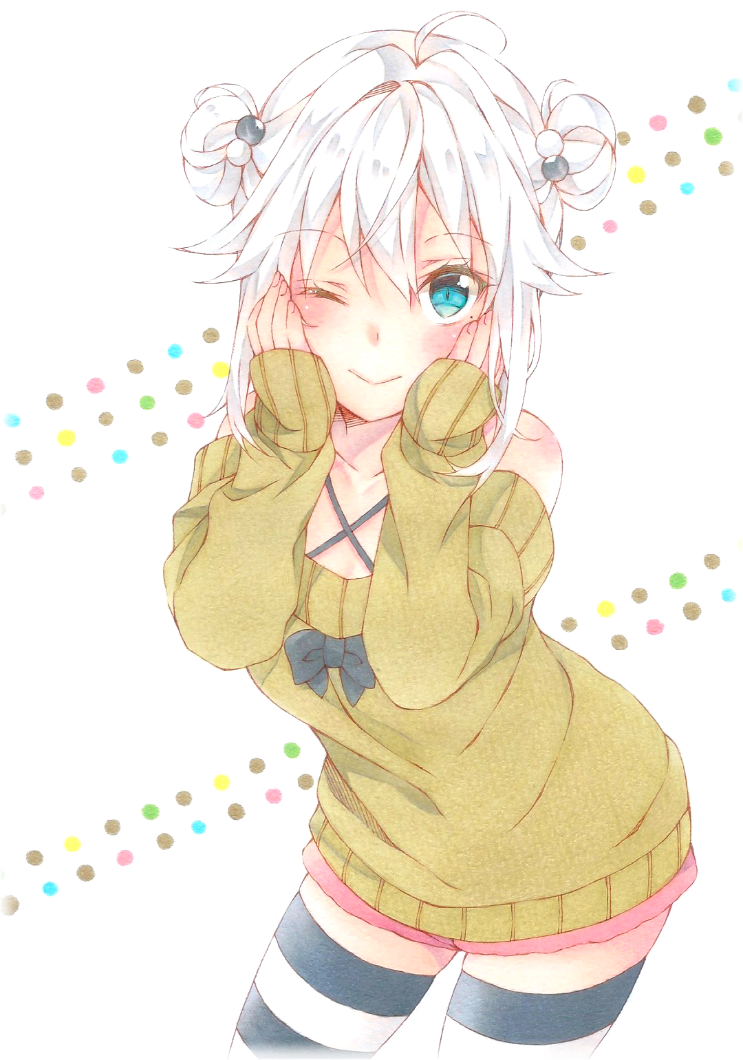 微信甜美二次元女生人物图片