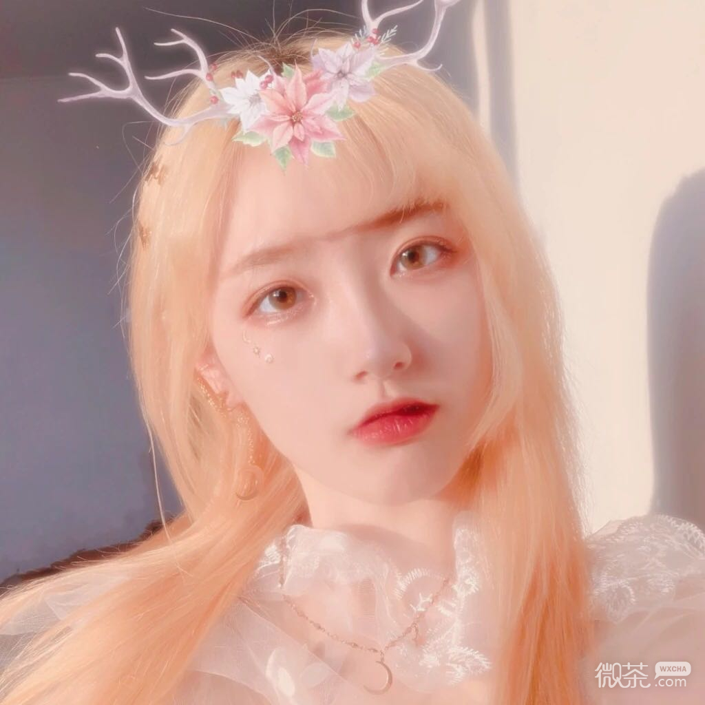 微信清新粉嫩可爱女头