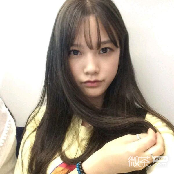 微信阳光粉嫩文艺气质女头