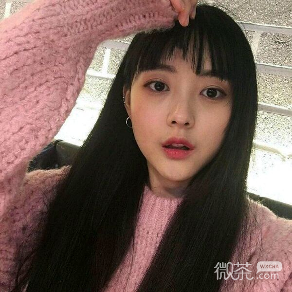 微信阳光粉嫩文艺气质女头