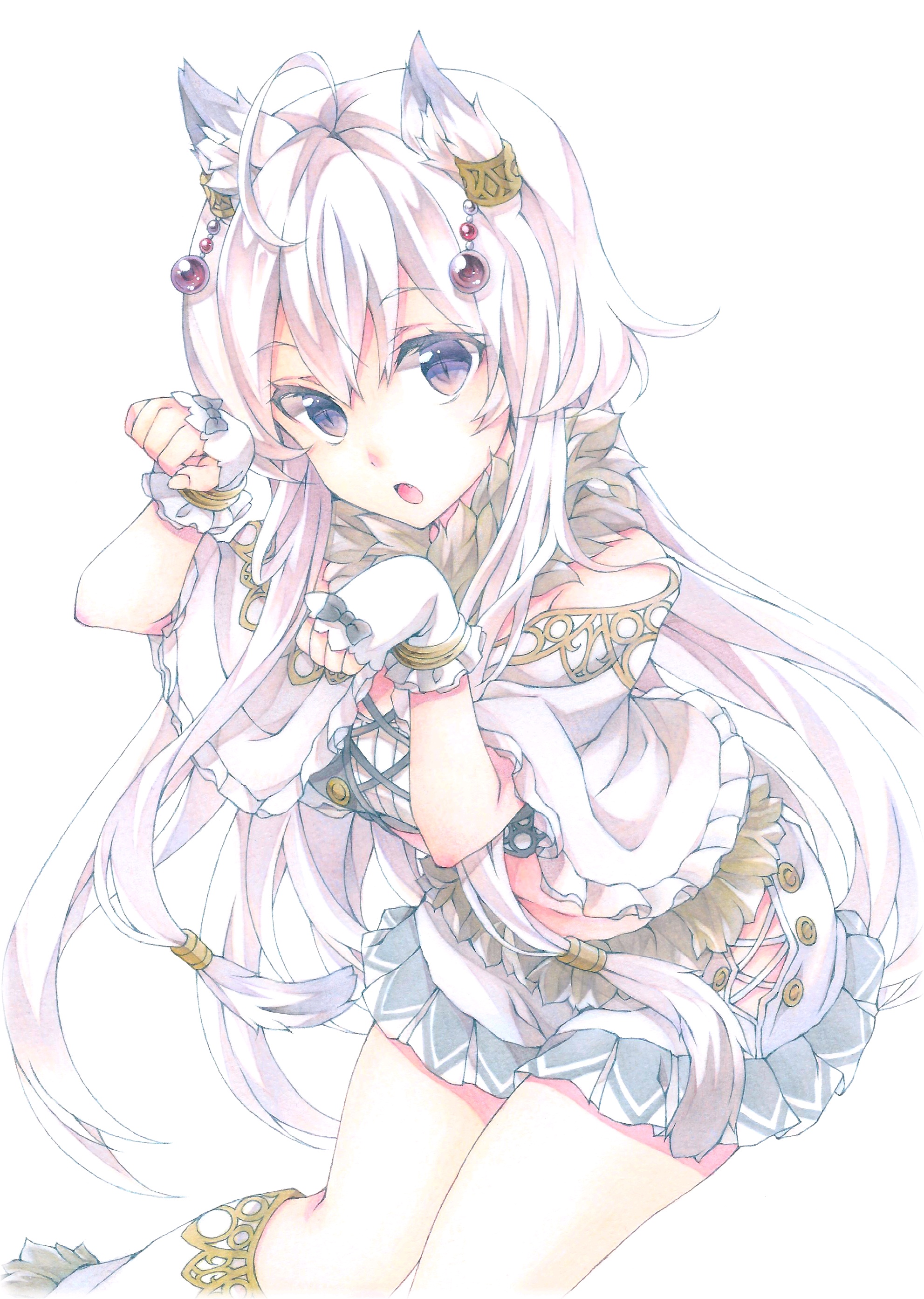 微信甜美二次元女生人物图片