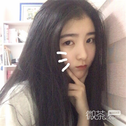 微信时尚清新性感女头