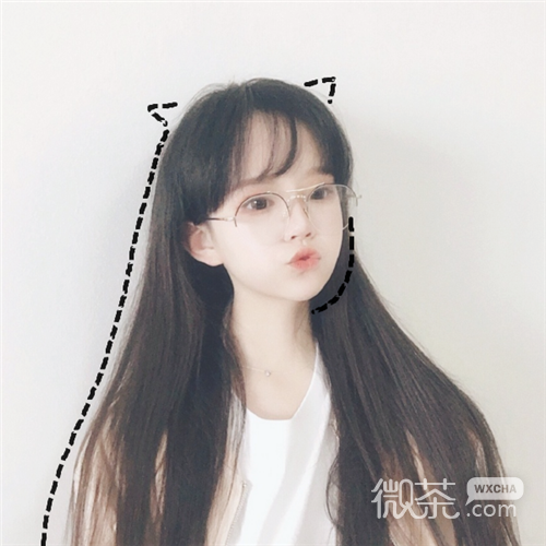 微信森系可爱阳光女头
