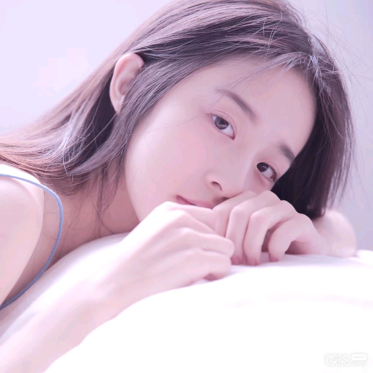 微信粉嫩好看清新女头
