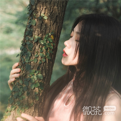 微信森系可爱阳光女头
