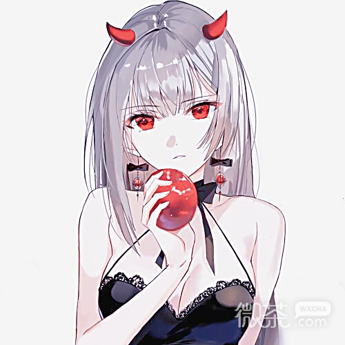 微信清新时尚简洁二次元女头
