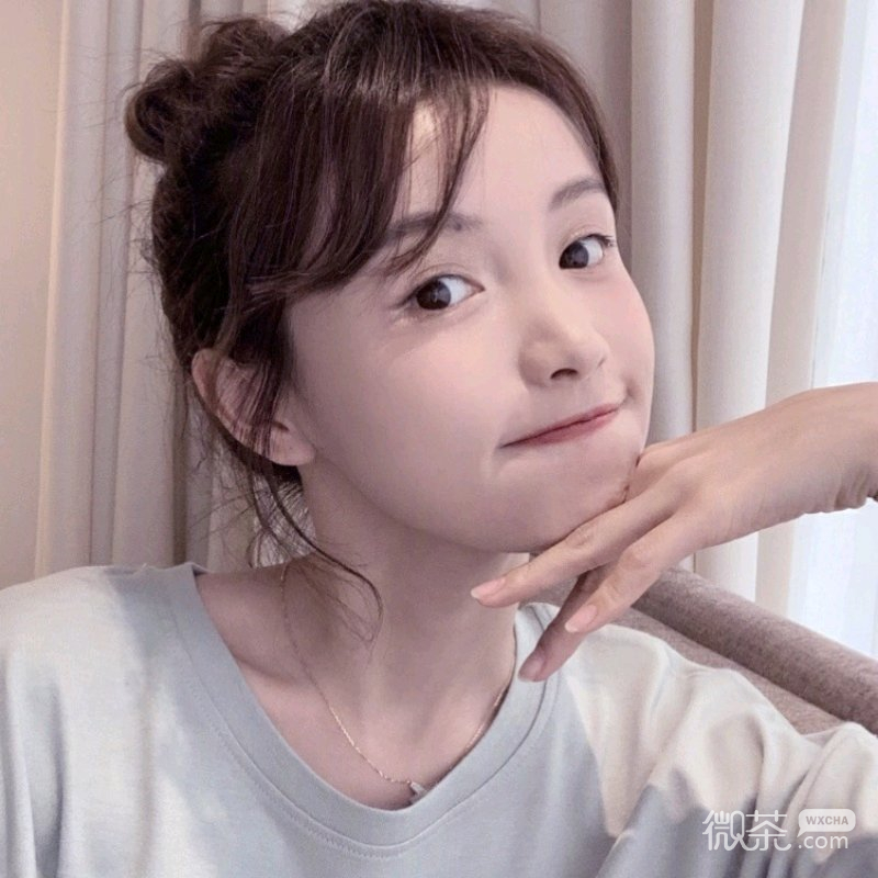 微信粉嫩好看清新女头
