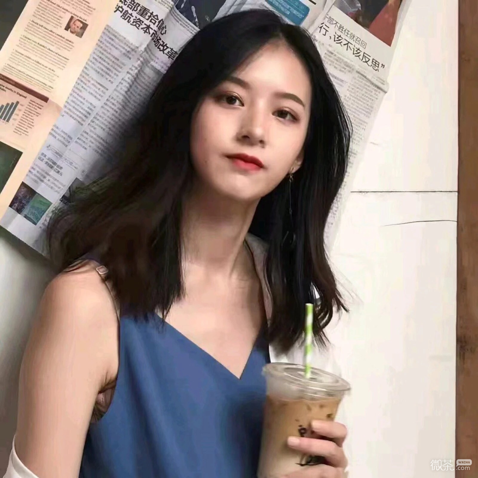 微信清新阳光时尚女头