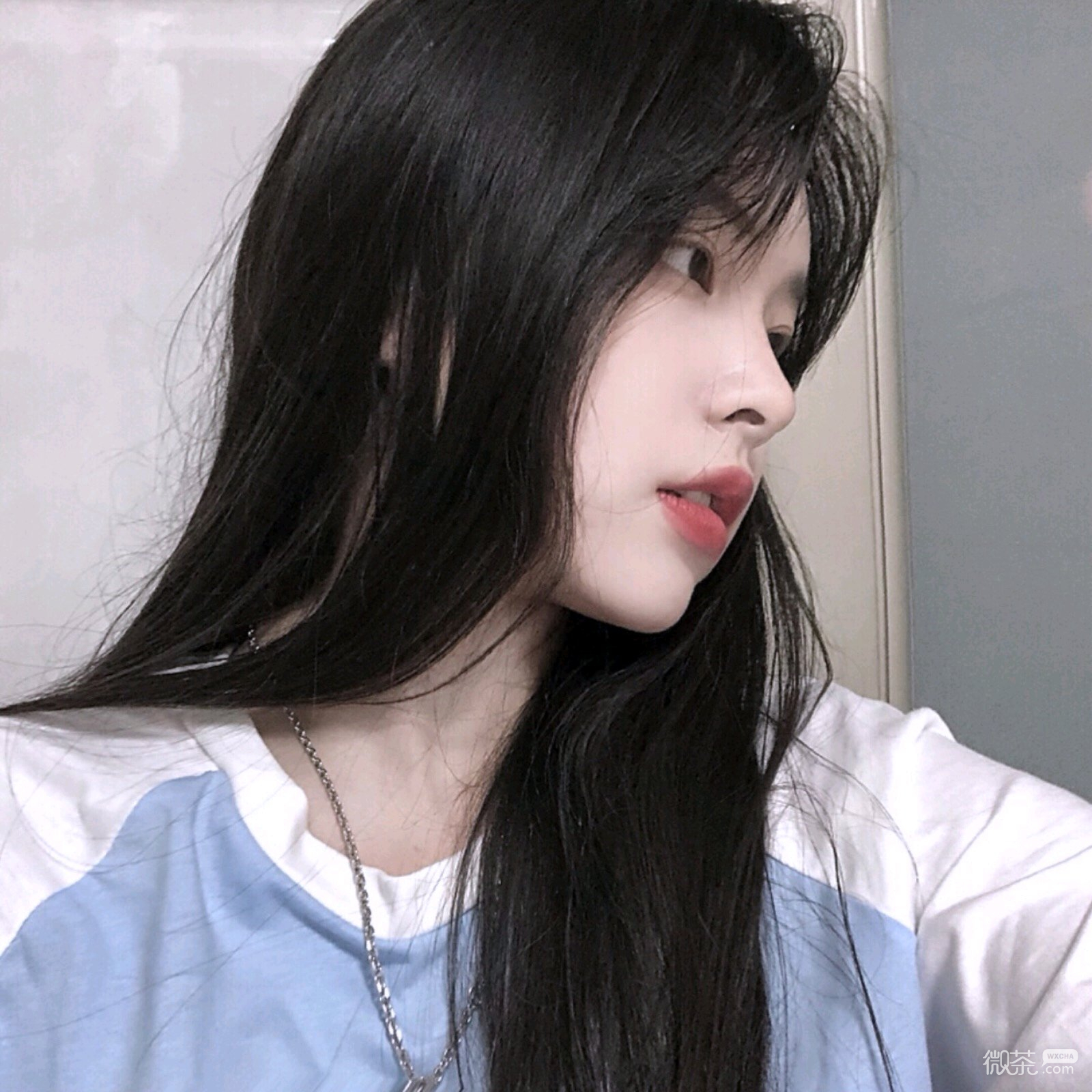 微信粉嫩好看清新女头