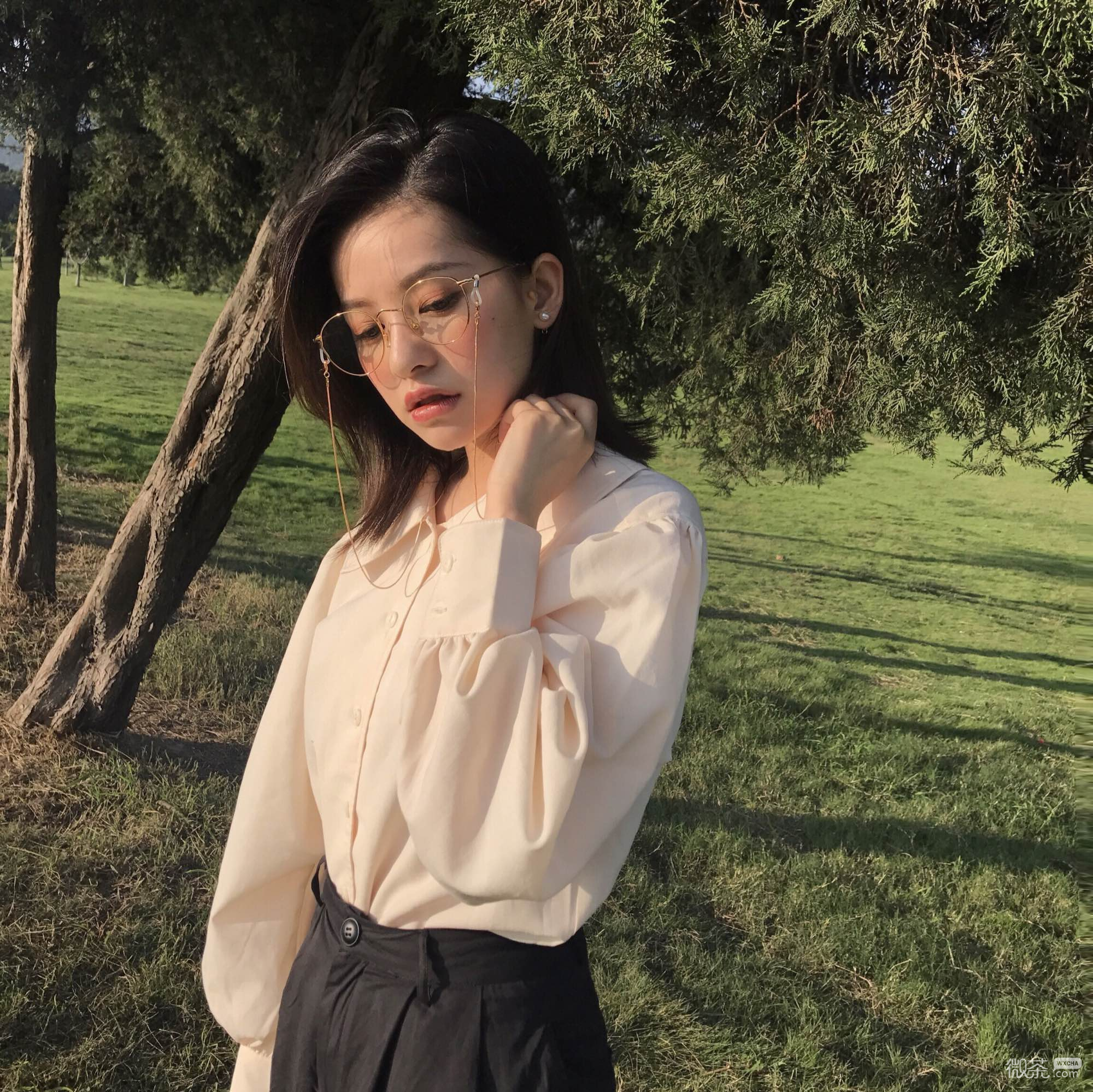 微信森系清纯女头