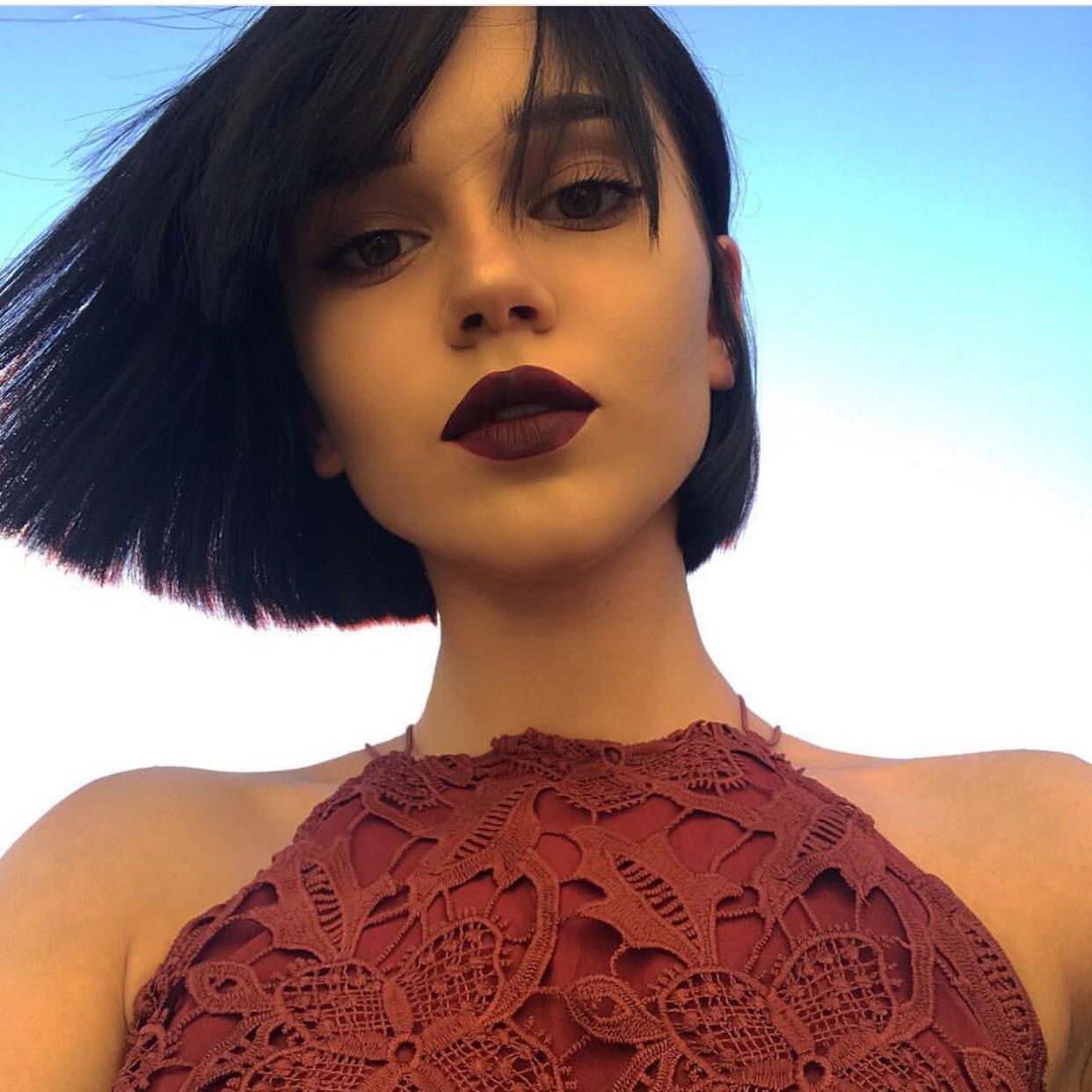 微信清新非主流冷酷女头