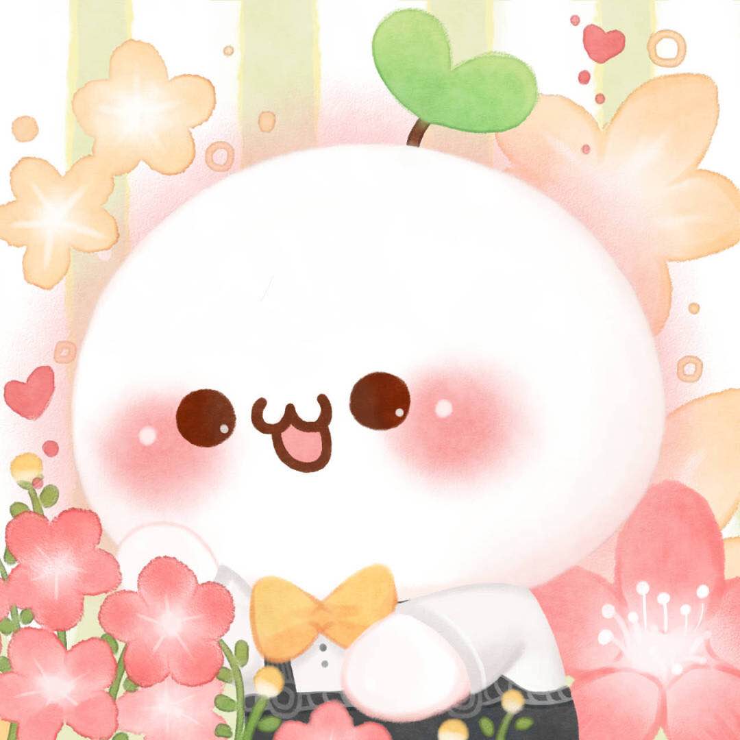 微信可爱颜团子情侣头像