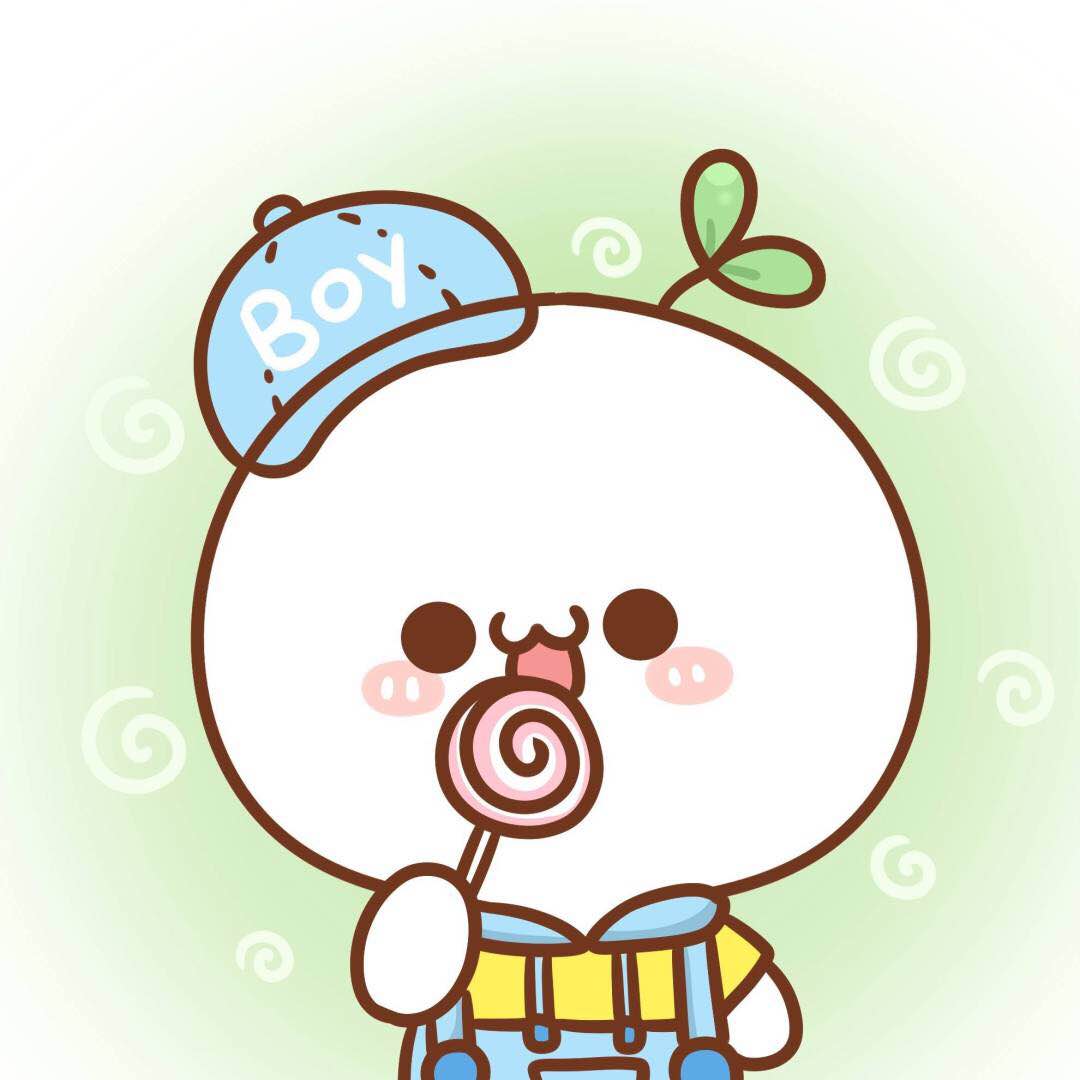 微信可爱颜团子情侣头像