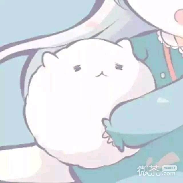 微信粉色个性二次元情侣头像