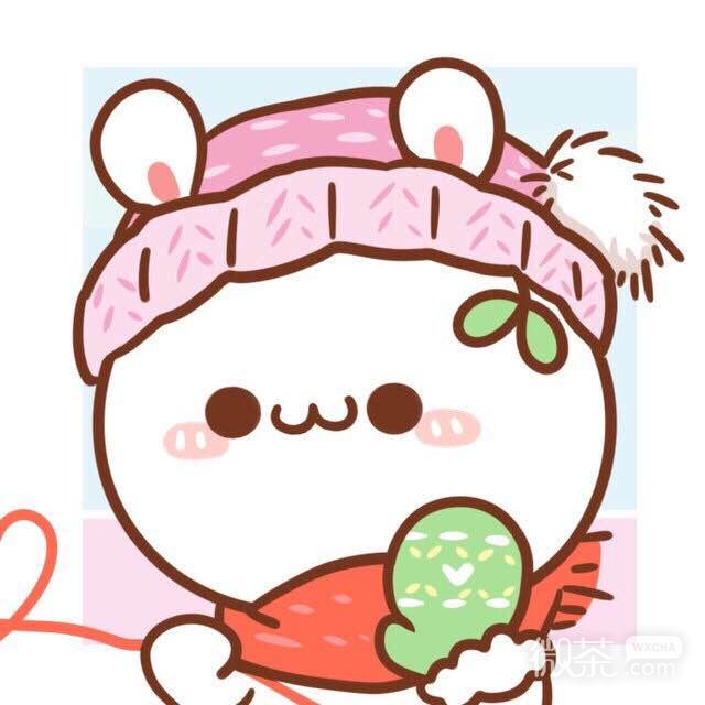 微信可爱颜团子情侣头像