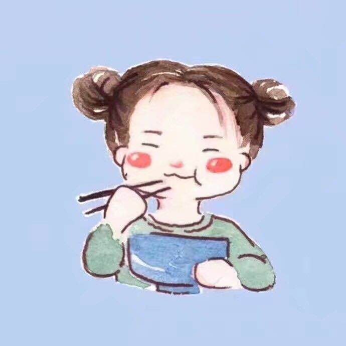 微信可爱简约小人情侣头像