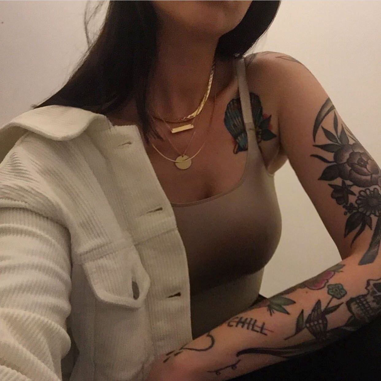 微信清新非主流冷酷女头