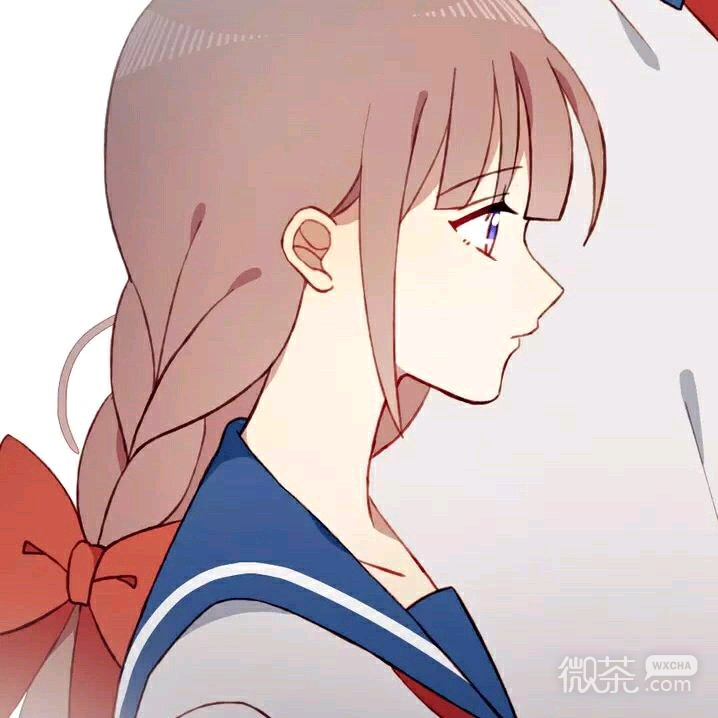 微信粉色个性二次元情侣头像