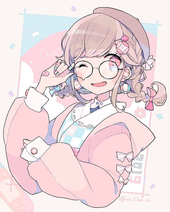 微信清新好看可爱二次元女生图片