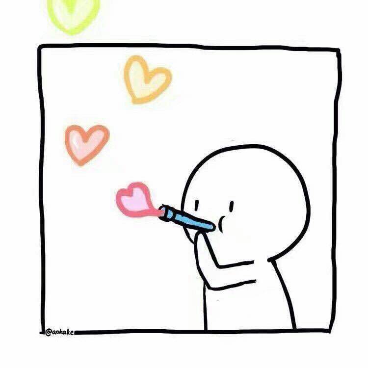 微信可爱简约小人情侣头像