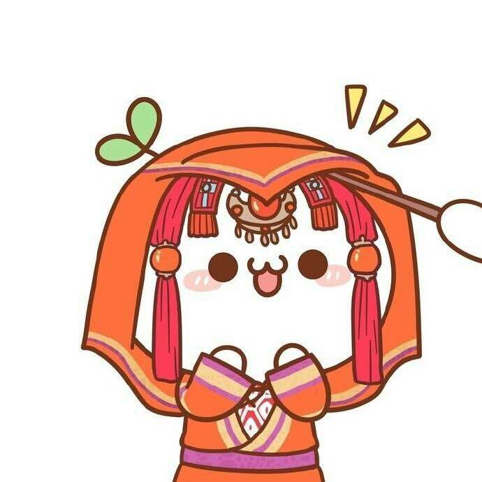 微信可爱颜团子情侣头像