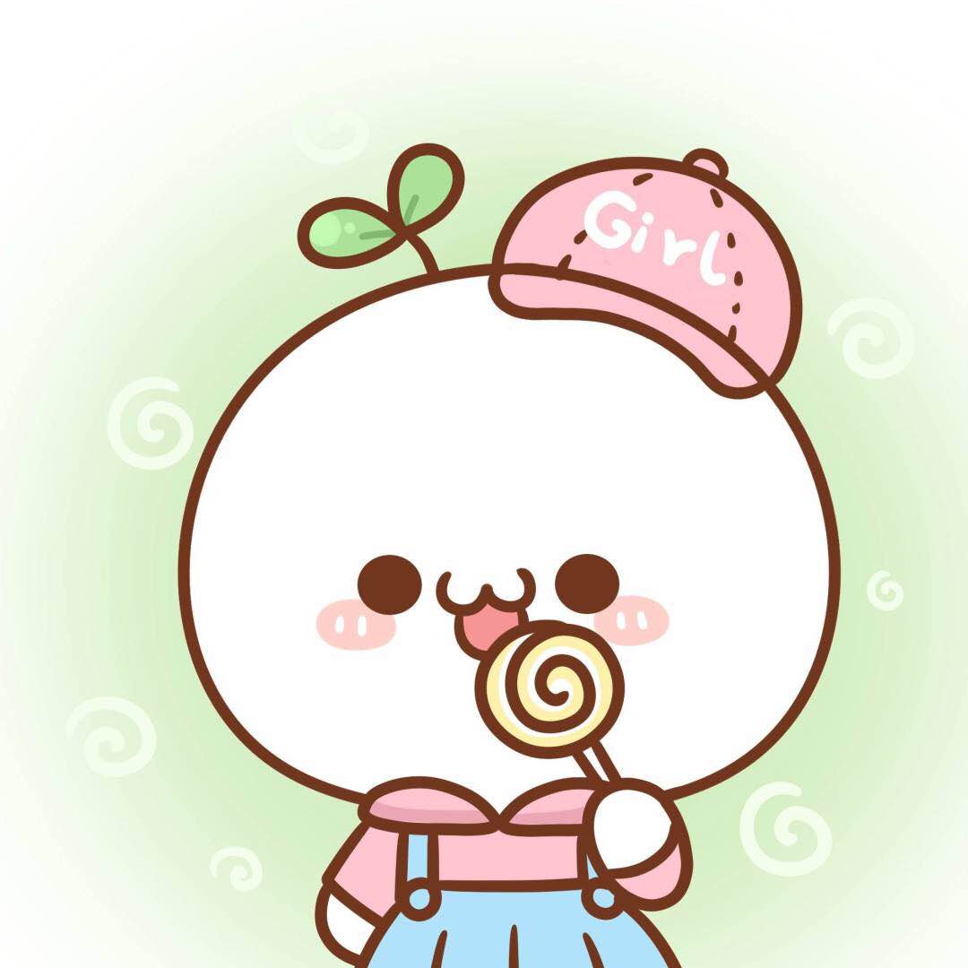 微信可爱颜团子情侣头像